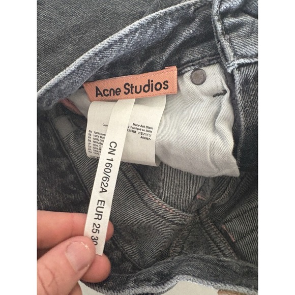 Acne Studios CN160/62A EUR 25 30 Jeans Dark Gray Size 25 Made In Italy - Picture 9 of 9